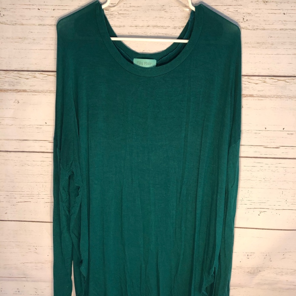 Dark green dress top